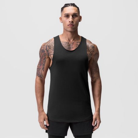 Premium Edition 0808. Supima® Vented Tank - Black Just Launched